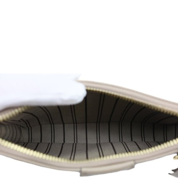 Louis Vuitton Easy Pouch On Strap Empreinte Leather Shoulder Bag Beige - Picture 12 of 13